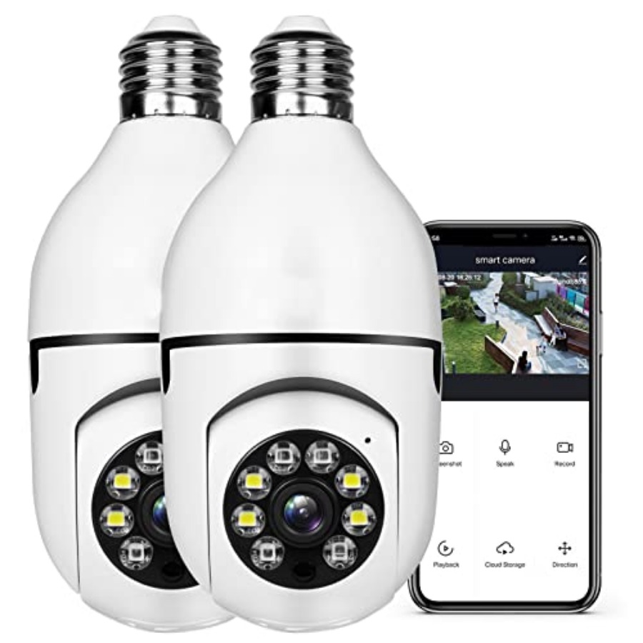 Home Security Camera - Light Bulb 1080P Security Wireless Camera