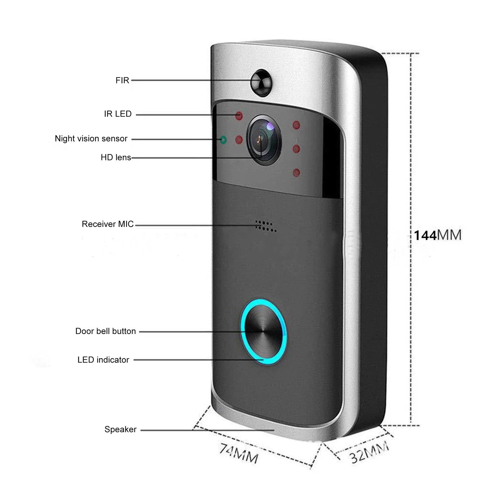 2026 NEW V5 Video Door Bell Wi - Home Security Monitoring System review and price