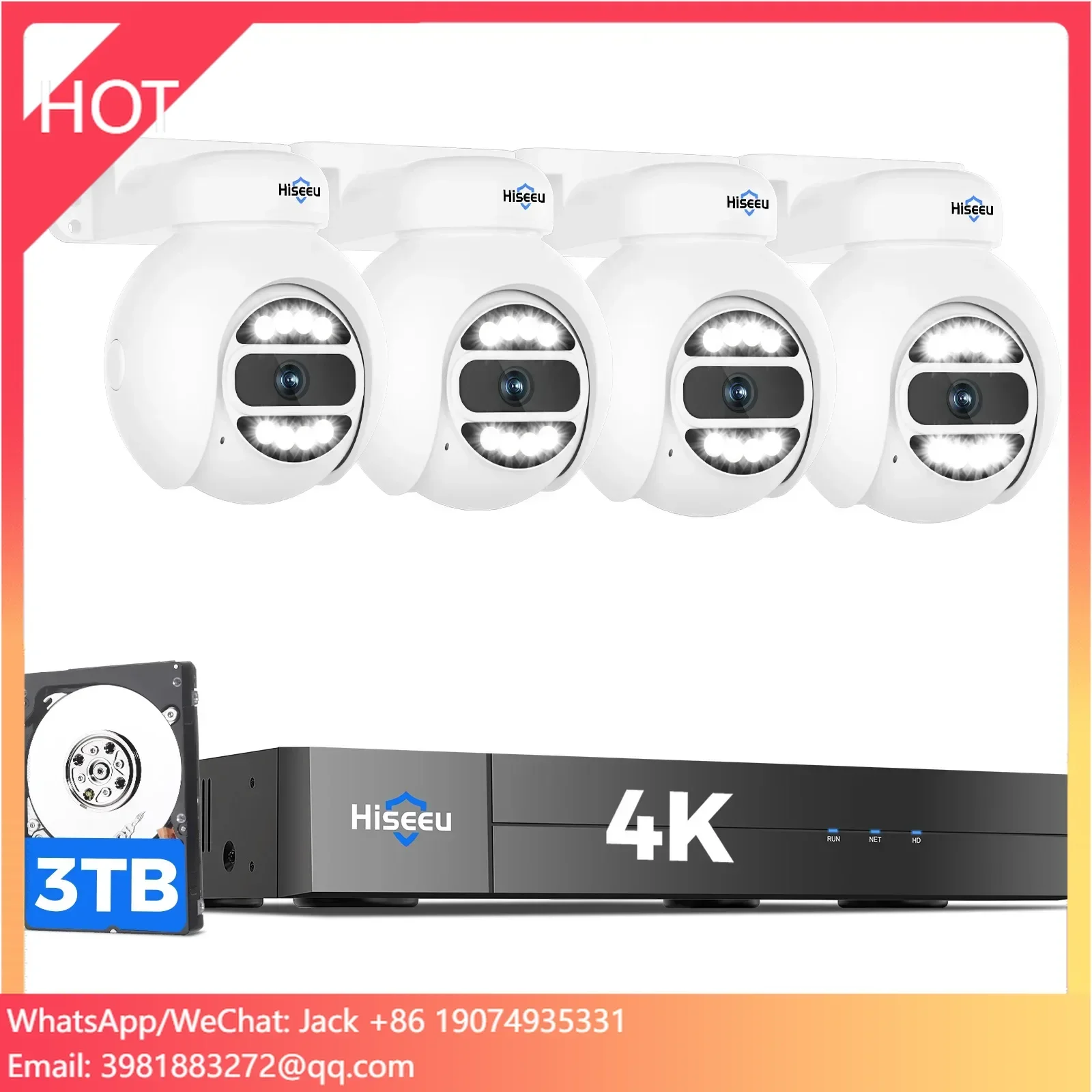Hiseeu Automatic Tracking 5mp  - Home Security And Camera Systems review and price