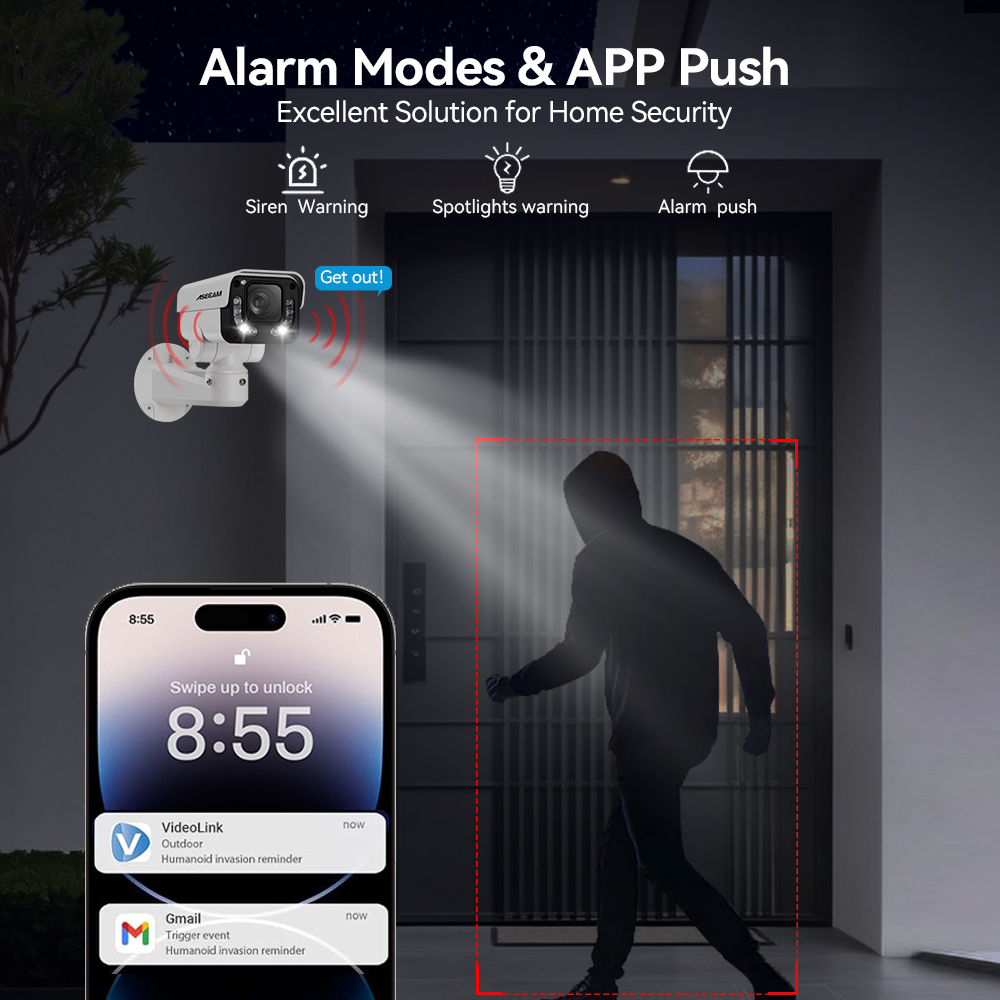 ASECAM 4K 8MP IP Camera PTZ 30 - Home Security Hikvision review and price