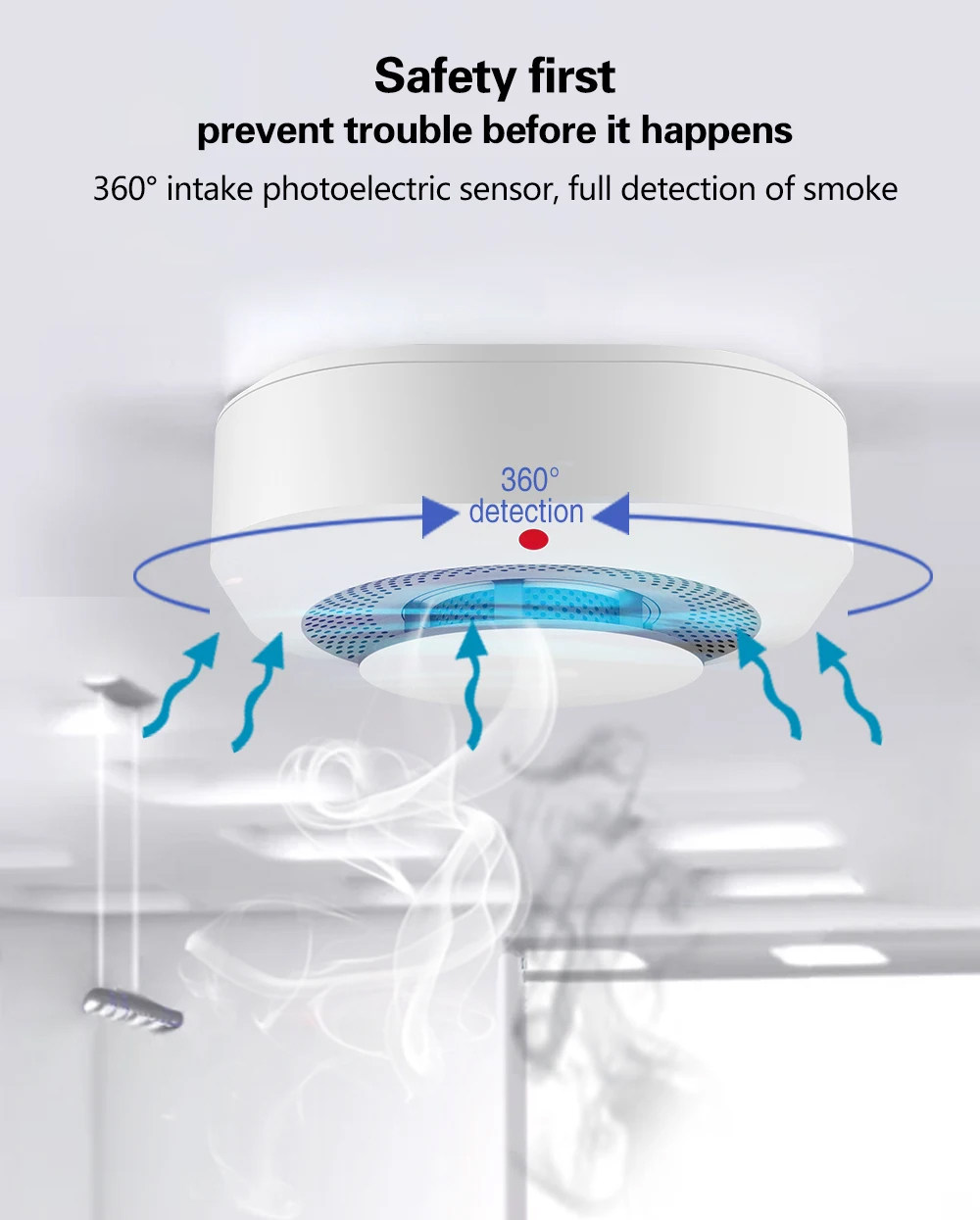 Tuya Zigbee WiFi Smart Smoke D - Home Security Monitoring System review and price