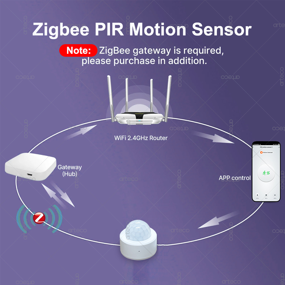 Zigbee 3.0 Mini PIR Motion Sen - Home Security Tools review and price