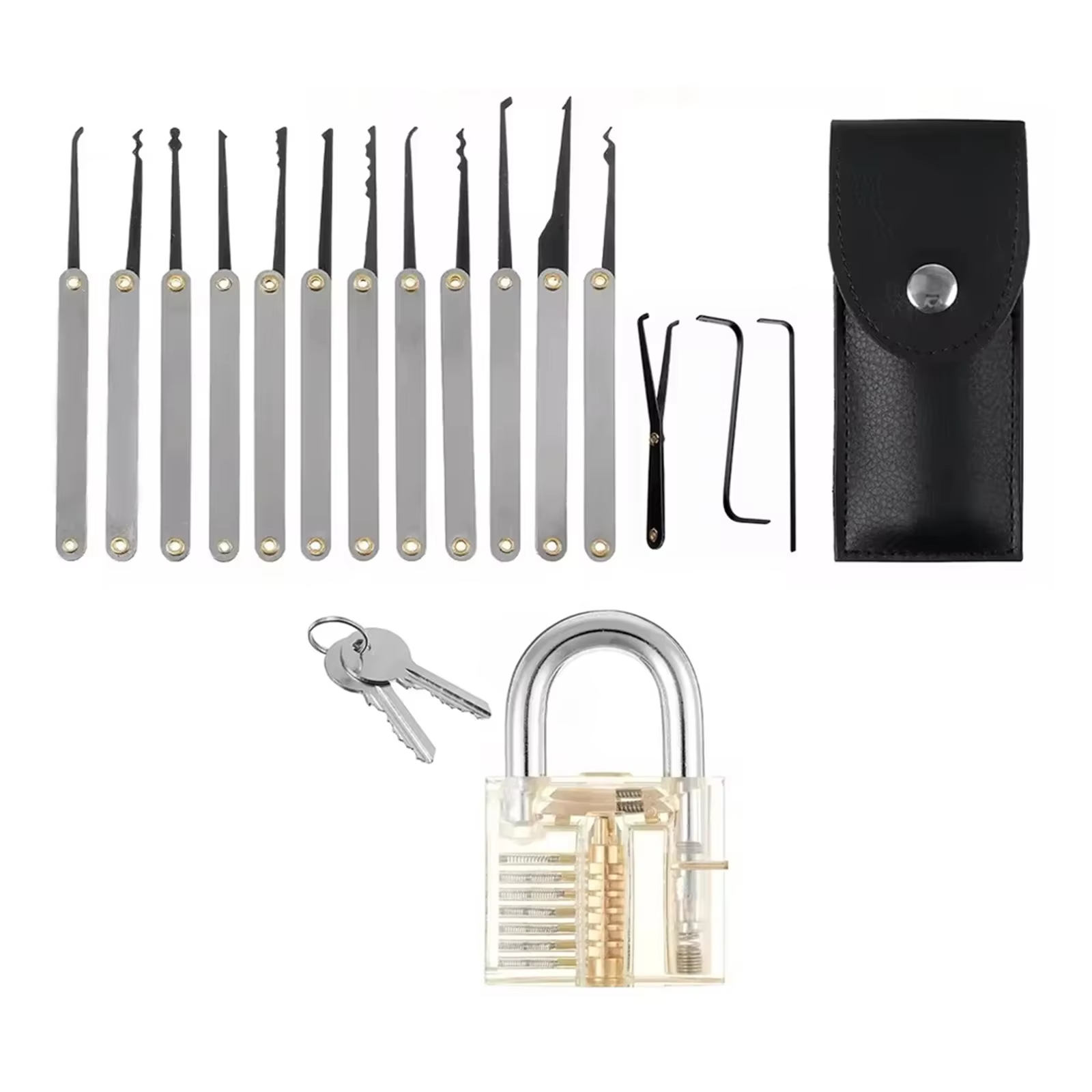 15pcs Kit Multi functional Too - Lock Picking Set review and price
