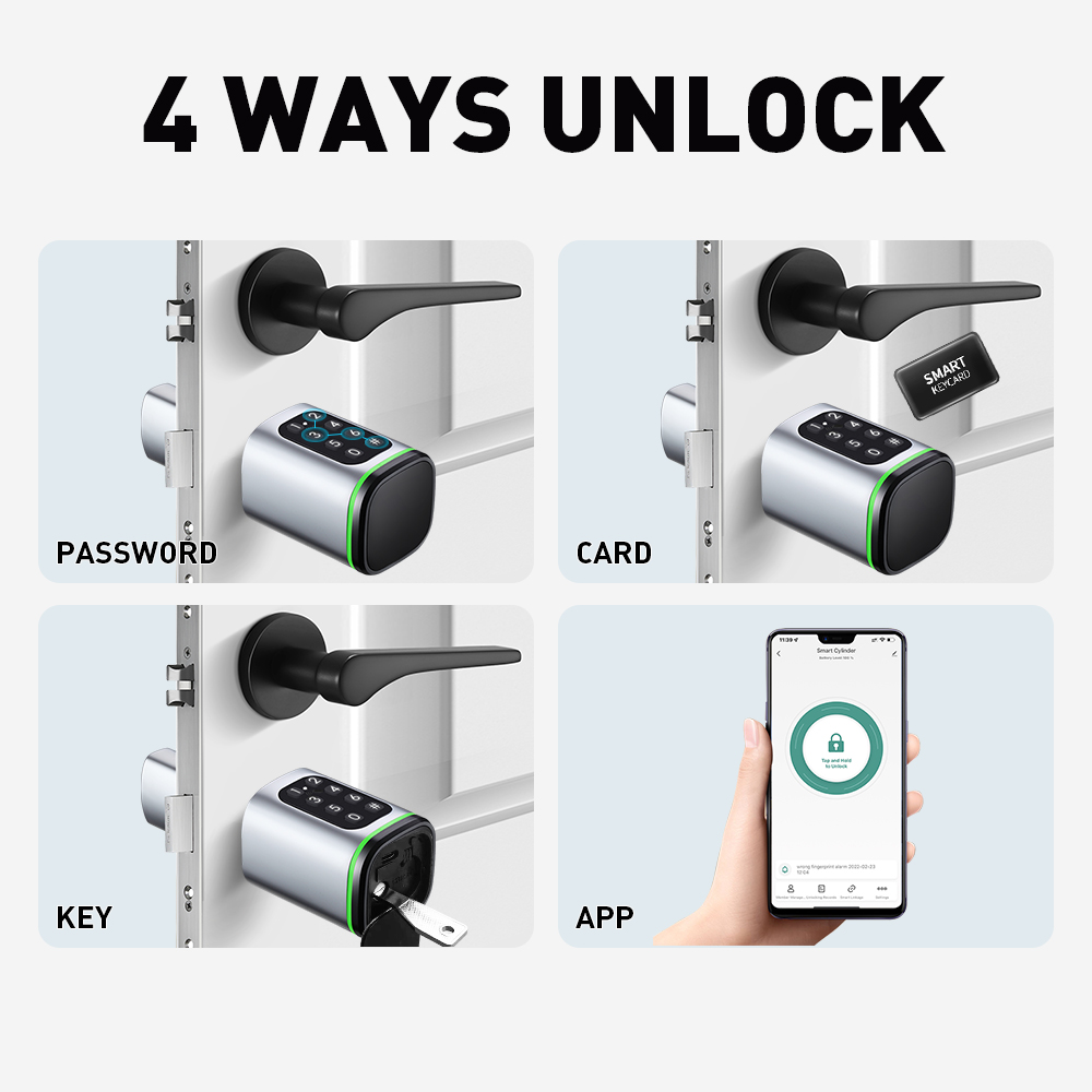 Smart Cylinder Lock Tuya 60-90 - Home Security Tips review and price