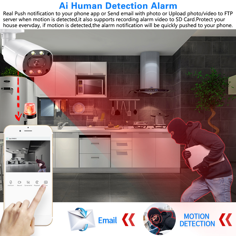 Street Outdoor 8MP 4K AHD CCTV - Home Security Monitoring System review and price